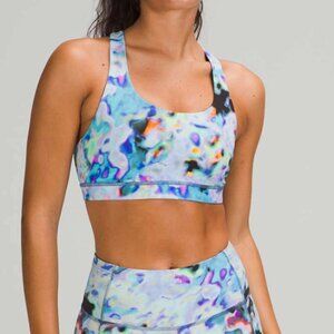 Lululemon SeaWheeze Invigorate Bra *Medium Support, B/C Cups Euphoria Multi 10
